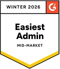 G2 Easiest Admin Mid-Market Winter 2026